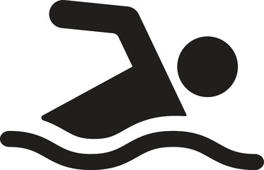 swimming icon vector