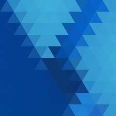 Blue triangles. Vector geometric background for presentation. Decor element. eps 10