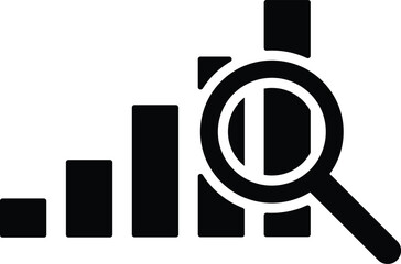 market research Icon vector, marketing analysis illustration