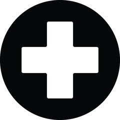 medical cross vector icon