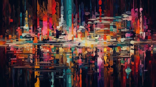 Glitch-Art Hintergrund Grafik
