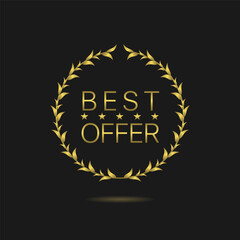 Fototapeta premium Big offer laurel wreath label