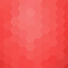 Red hexagon - geometric background. Vector illustration, fully editable, you can change the shape and color. eps 10