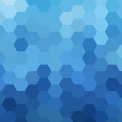 beautiful light blue color hexogonal background. vector illustration. polygonal pattern. design for banner, presentation, wallpaper. eps 10