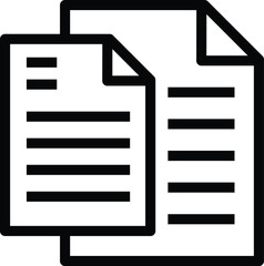 document page icon vector