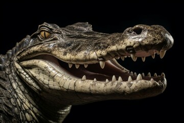 Fototapeta premium Alligator head. Generate Ai