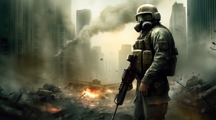 First Person Shooter Game Art FPS Wallpaper Background