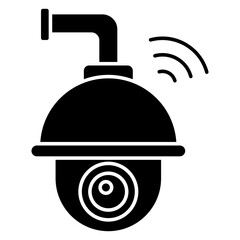Obraz premium A perfect design icon of cctv camera 