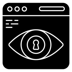 An icon design of security monitoring 
