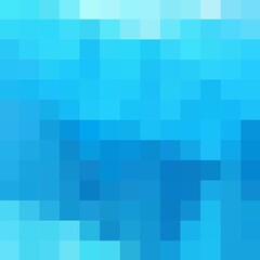 Blue pixel background, pattern, hexagon wallpaper. Vector illustration.