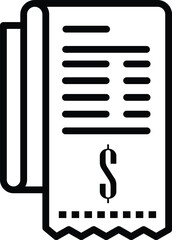bill icon vector