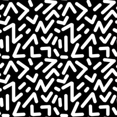 90s seamless pattern squiggle random