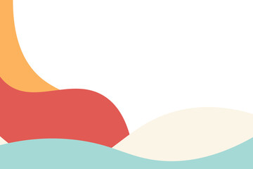 Abstract shapes, hand-drawn background. Vector illustration.