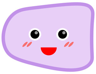 Naklejka premium Smile shape icon. Vector illustration.