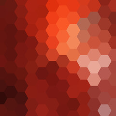 Fototapeta na wymiar Red hexagonal texture tech background, black, 3d rendering illustration. eps 10