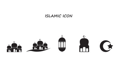 Simple siluet Islamic icon