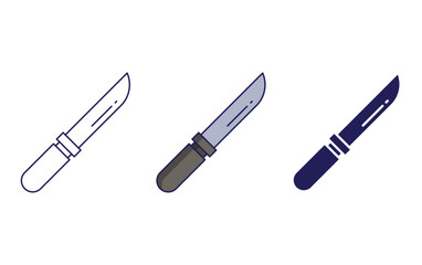 Knife vector icon