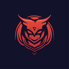 A logo for a game like a devil or owl