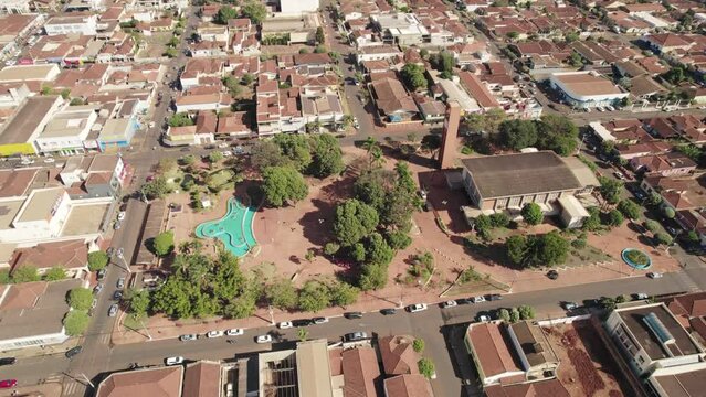 Gua&iacute;ra, Sao Paulo/Brazil - Circa August 2022: Aerial view of Gua&iacute;ra. City in the state of S&atilde;o Paulo.
