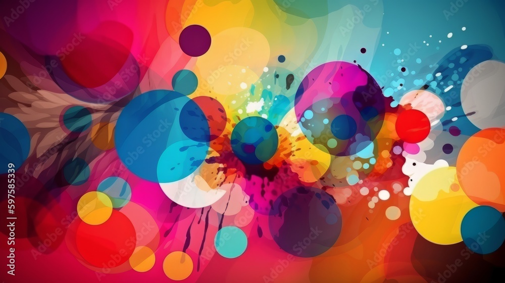 Poster abstract colorful background. generative ai