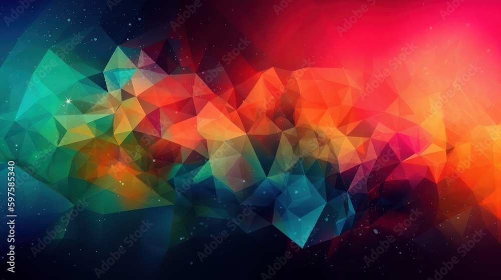 Poster abstract colorful background. generative ai