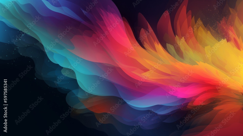 Poster abstract colorful background. generative ai