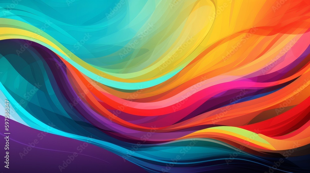 Poster abstract colorful background. generative ai