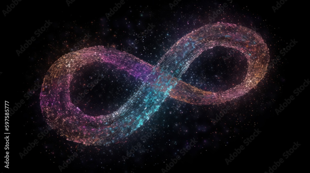 Poster Develops infinity symbol for agile software development. Generative ai