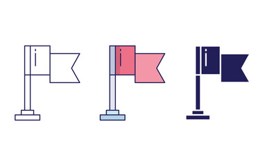 Flag vector icon