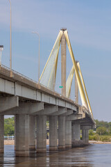 Clark Bridge over the Mississippi River connecting Alton Illinois and West Alton Missouri