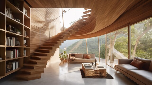 interior in the tree house