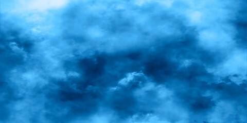 blue sky and foggy background