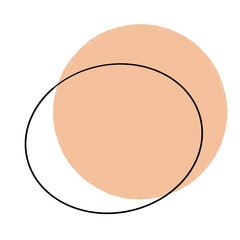 Pastel circle shape