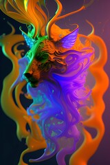 Spirit Animal, smoke, ghostly, intricately detailed - generative ai
