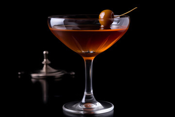 Rob Roy - Originated in the United States, made with Scotch whisky, sweet vermouth, and Angostura bitters (Generative AI)