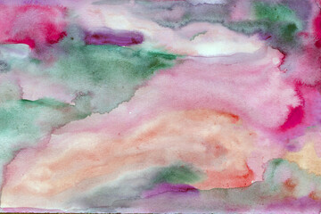 pink green watercolor background texture