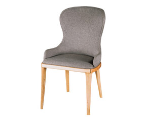 Modern Armchair on Isolated Transparent Background, png