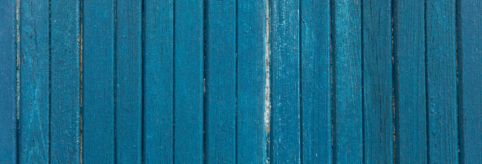 Fototapeta na wymiar blue wood panel background