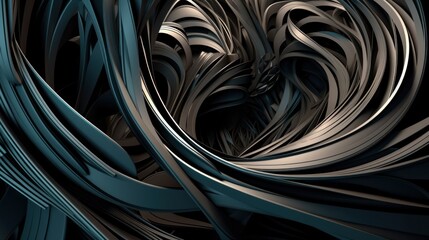 Abstract 3D Background. Generative AI