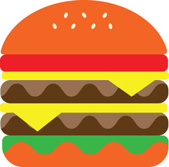 hamburger, hotdog, bread icon