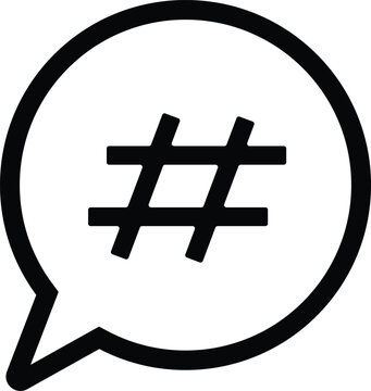 Hashtag icon social network and web icon