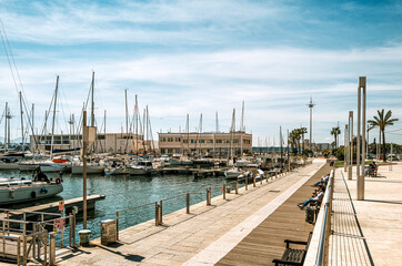 Obraz premium Cagliari harbour, Sardinia.