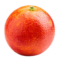 red blood orange, isolated on white background, full depth of field
