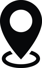 Mark and Location Symbol on the map icon