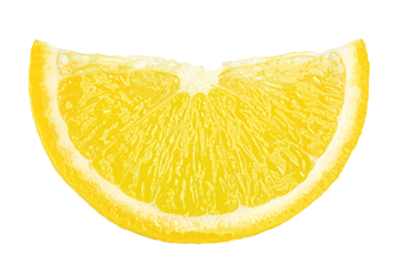 lemon slice, isolated on white background