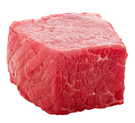 meat, beef, isolated on white background, full depth of field