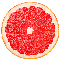 grapefruit isolated on white background, full depth of field