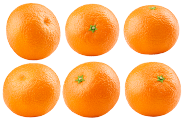 mandarin, tangerine, isolated on white background, full depth of field