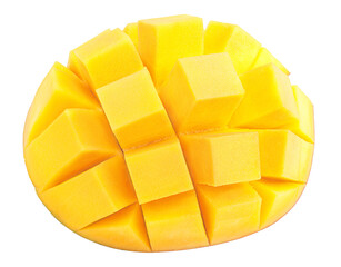 Mango isolated on white background, full depth of field