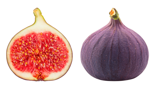 fig isolated on white background, full depth of field